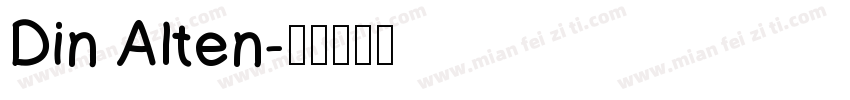 Din Alten字体转换